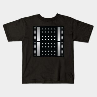 “Dimensional Information (3)” - V.1 Grey - (Geometric Art) (Dimensions) - Doc Labs Kids T-Shirt